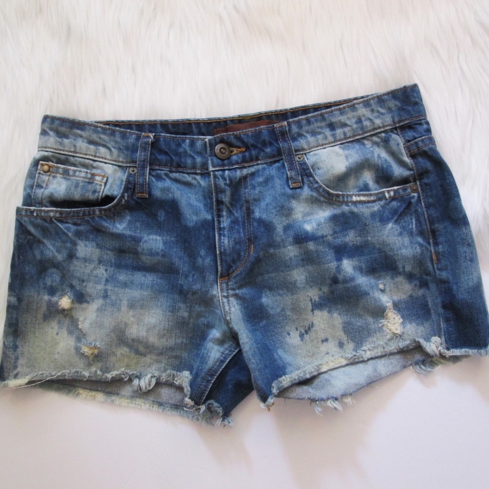 Joe’s Jeans Norma distressed acid washed cutoffs